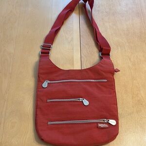 Baggalini Coral Orange Crossbody Bag
